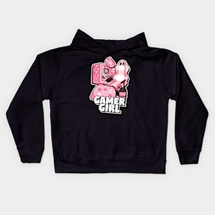 Cute Gamer Girl Kids Hoodie